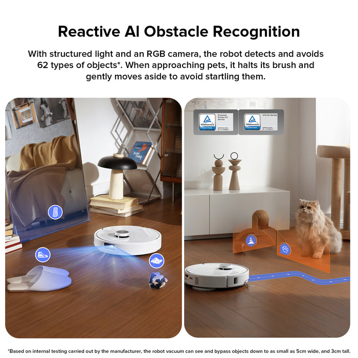 roborock qrevo edge robotstøvsuger med multifunktionel dock 3.0 opgraderet fra qrevo master