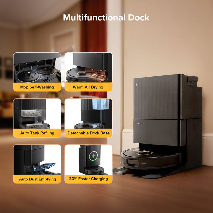 roborock qrevo s5v robotstøvsuger med multifunktionel dockingstation opgraderet fra qrevo pro