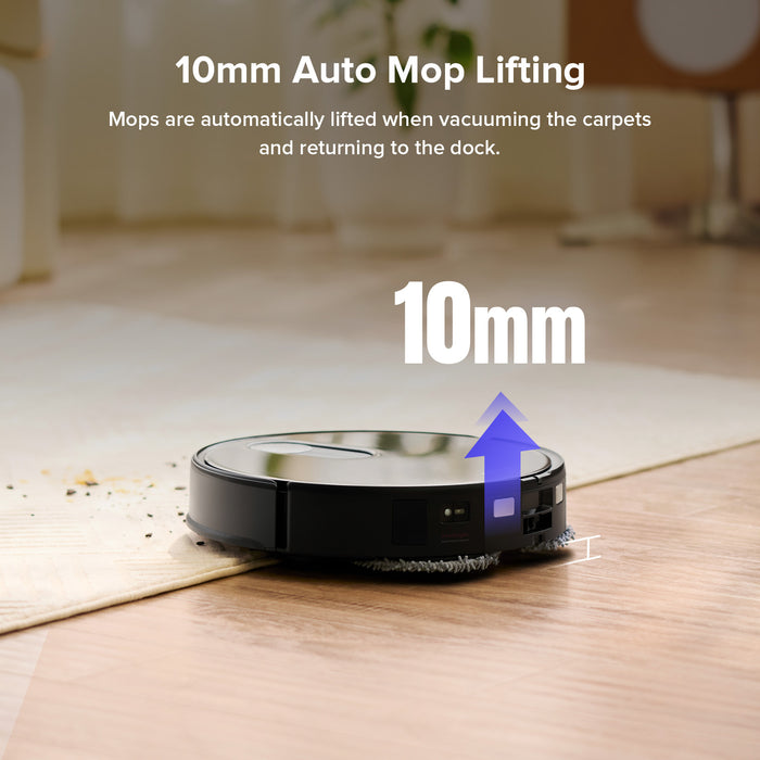 roborock qrevo slim robotstøvsuger med multifunktionel selvrensende dock 3.0 opgraderet fra qrevo master