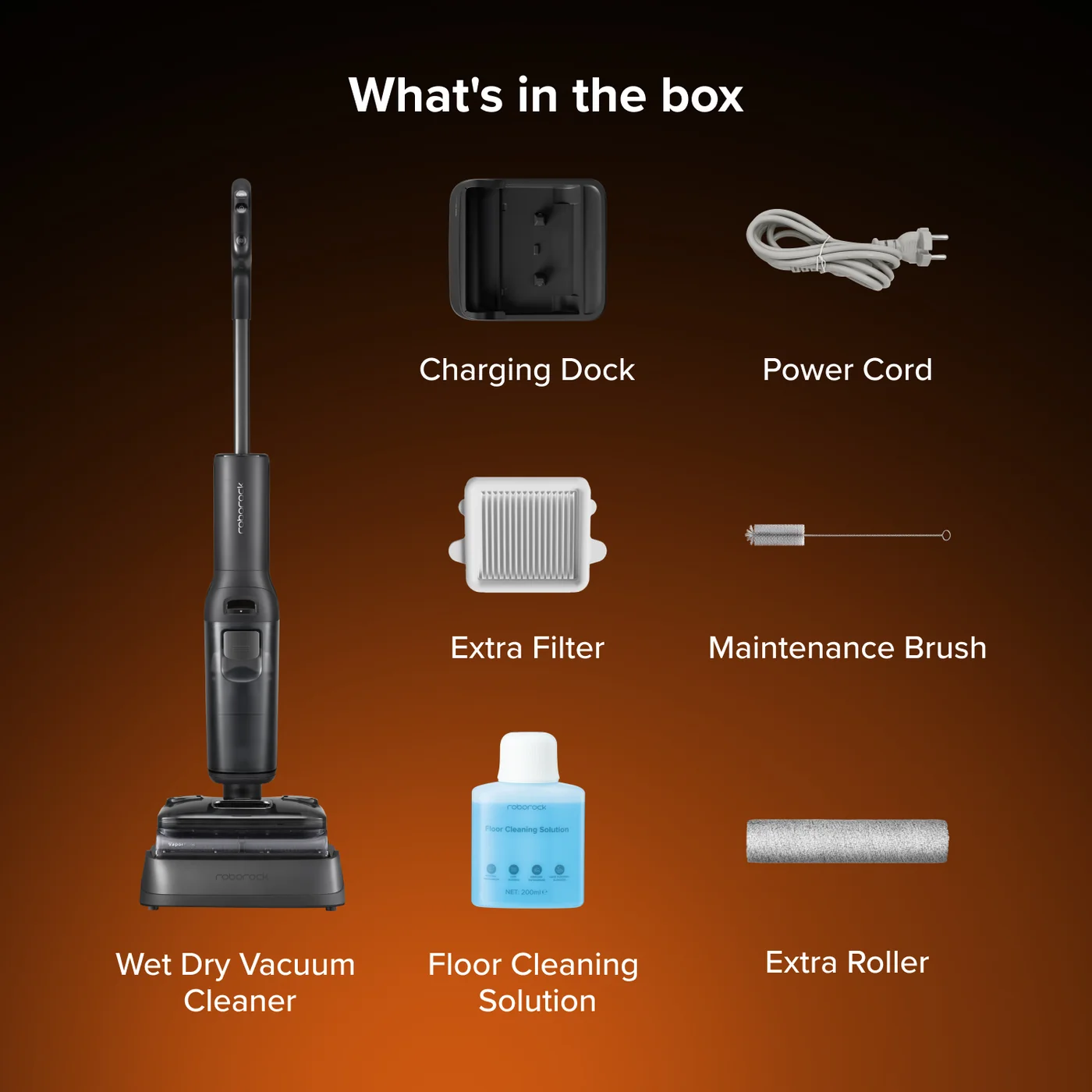 roborock f25 steam wet amp dry vacuum with steam and high temperature se